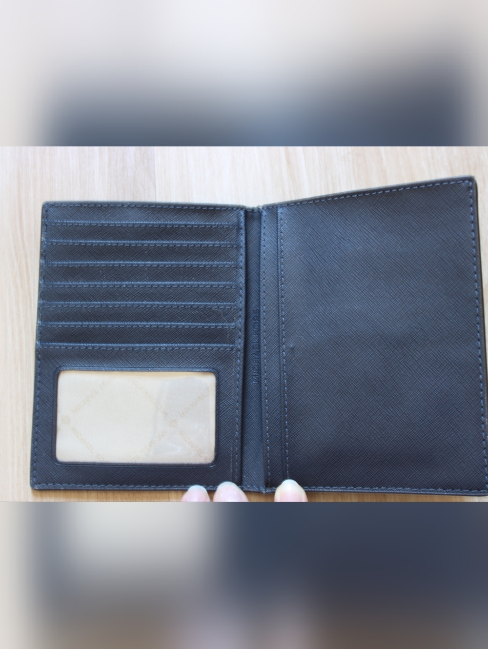Michael Kors Men's Black Signature Passport Holder - Picture 3 of 5